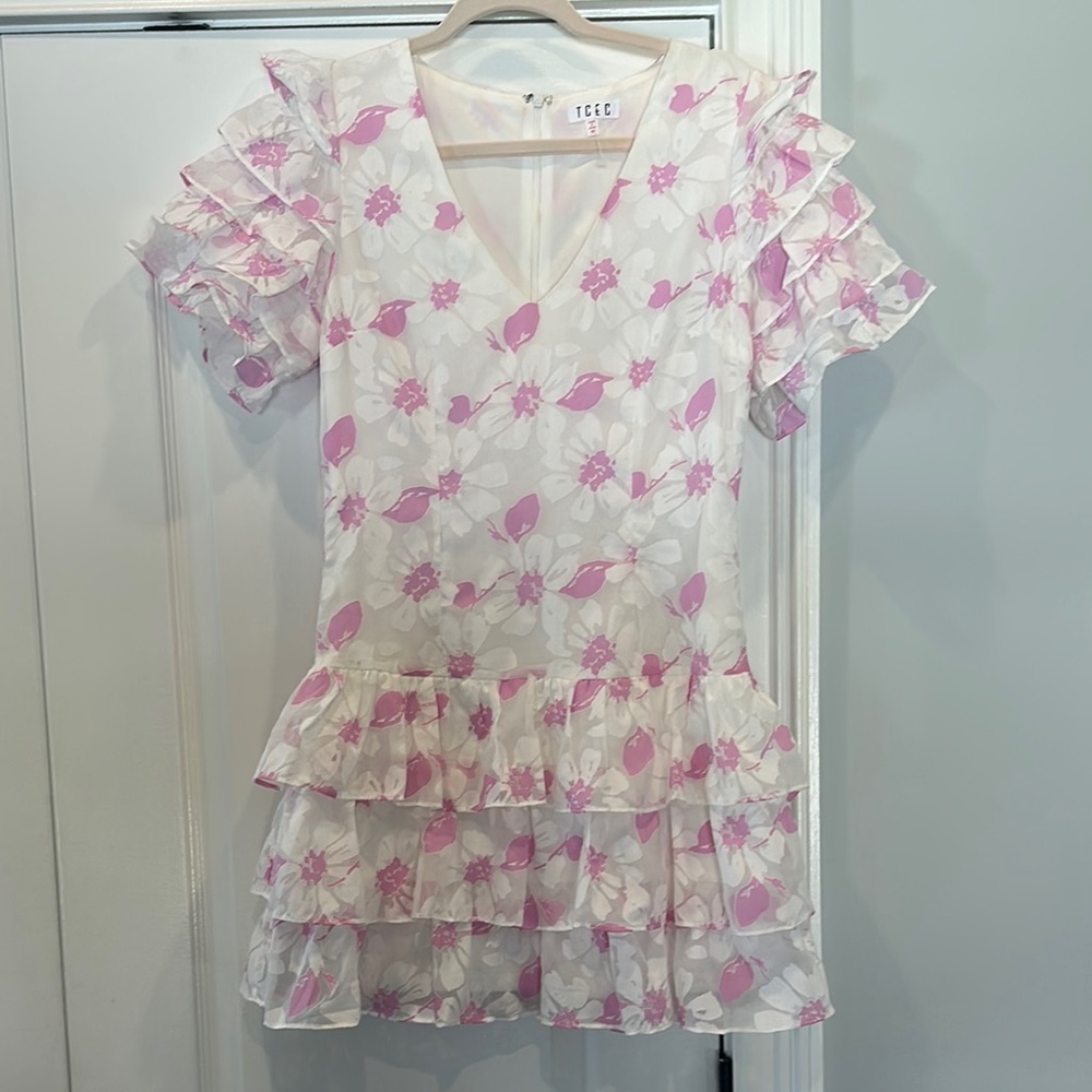 TCEC Pink Floral Womens Dress